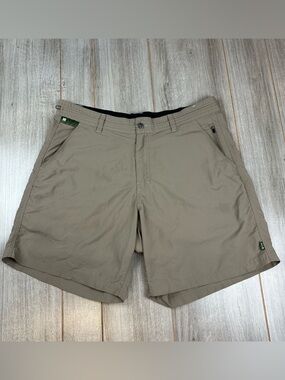 Howler Bros Horizon Hybrid Shorts 38 Dark Khaki Brown *stains